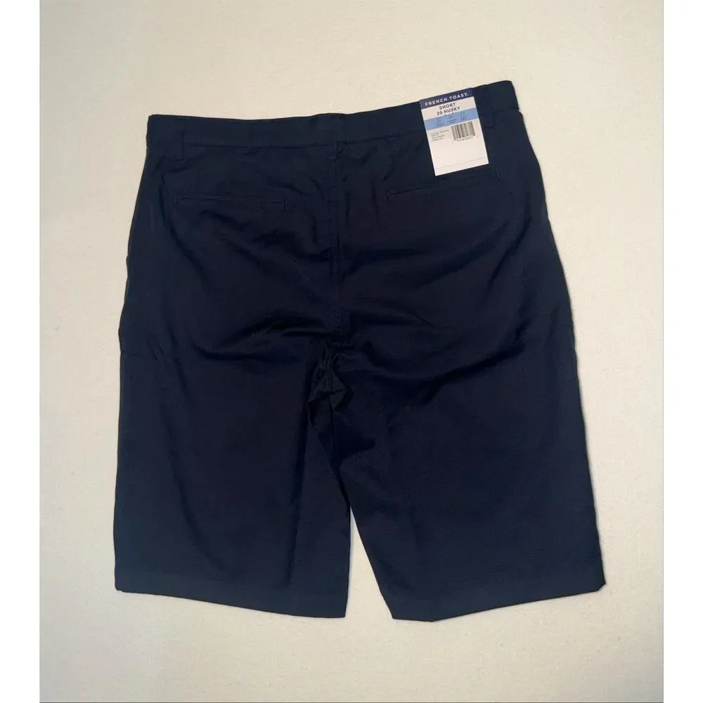 French toast kids New navy blue shorts with adjustable waistband